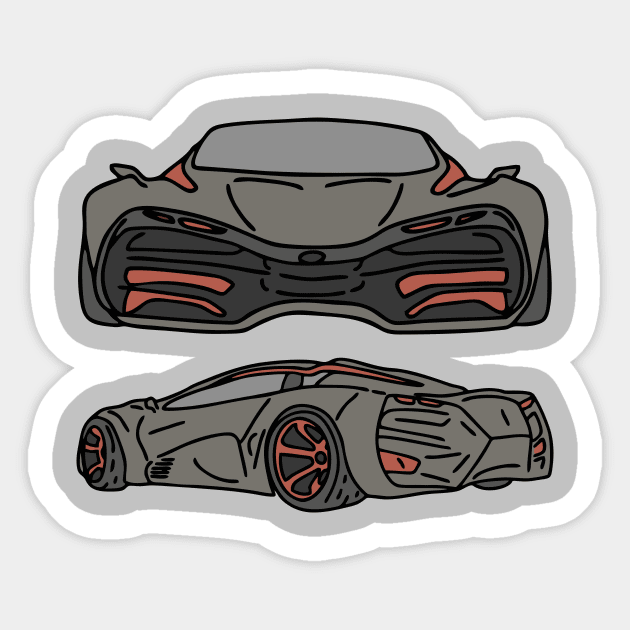 super power car Sticker by fokaction